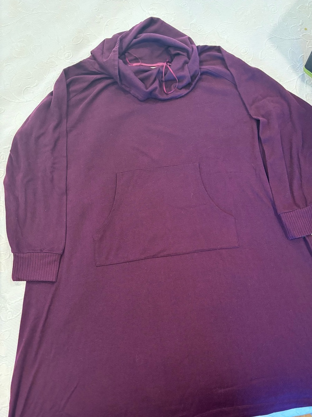 Penningtons Plum Cowl Neck Knit Tunic